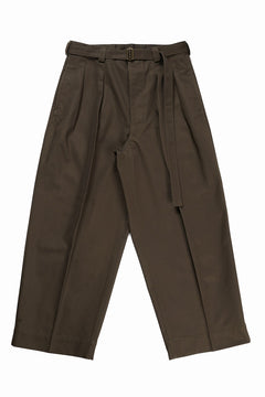 Load image into Gallery viewer, KLASICA EXTRA WIDE MILLITARY CHINO PANTS / HIGH DENSITY COMPACT YARN (WARNUT)