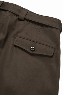 Load image into Gallery viewer, KLASICA EXTRA WIDE MILLITARY CHINO PANTS / HIGH DENSITY COMPACT YARN (WARNUT)