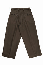 Load image into Gallery viewer, KLASICA EXTRA WIDE MILLITARY CHINO PANTS / HIGH DENSITY COMPACT YARN (WARNUT)
