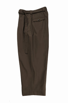 Load image into Gallery viewer, KLASICA EXTRA WIDE MILLITARY CHINO PANTS / HIGH DENSITY COMPACT YARN (WARNUT)