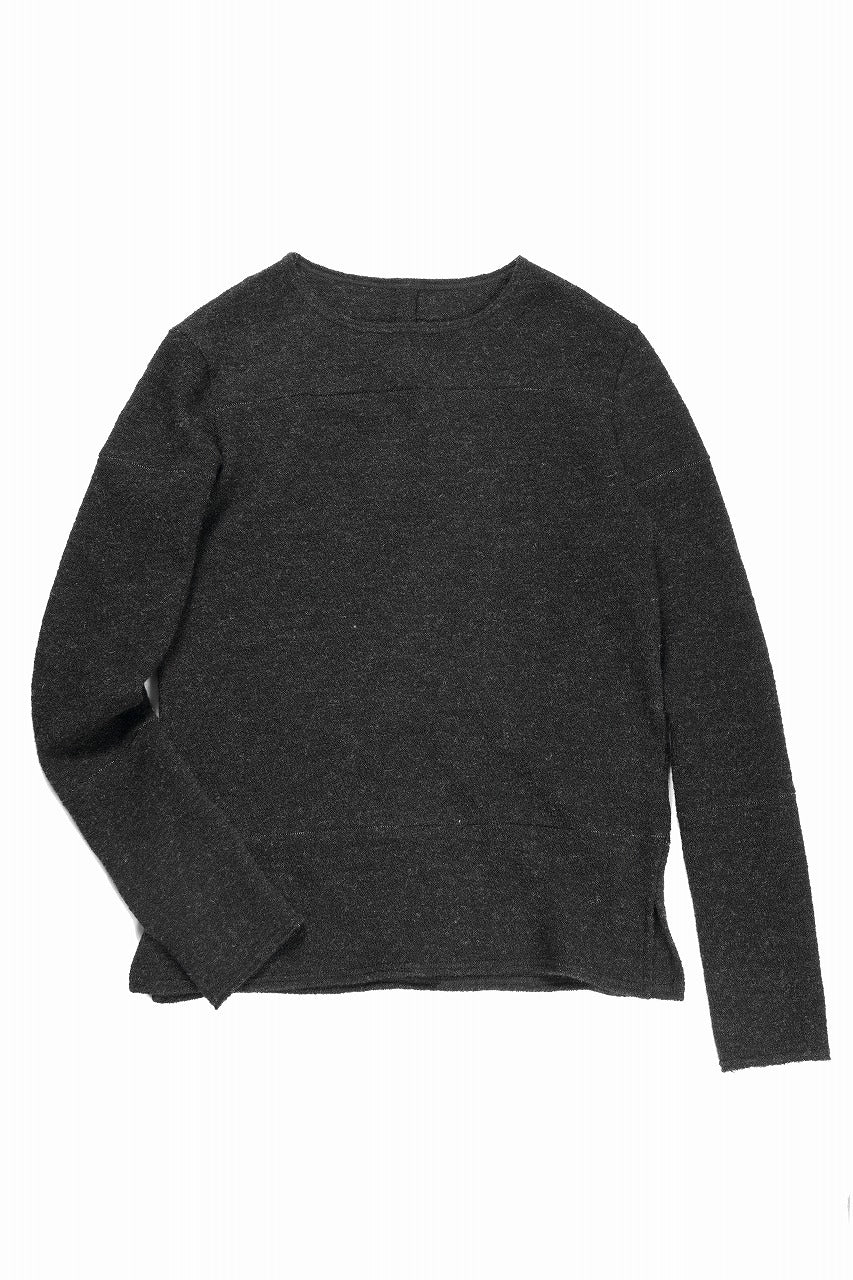Load image into Gallery viewer, KLASICA STANDARD BOAT NECK / SHETLAND WOOL AMUNZEN (CARBON)