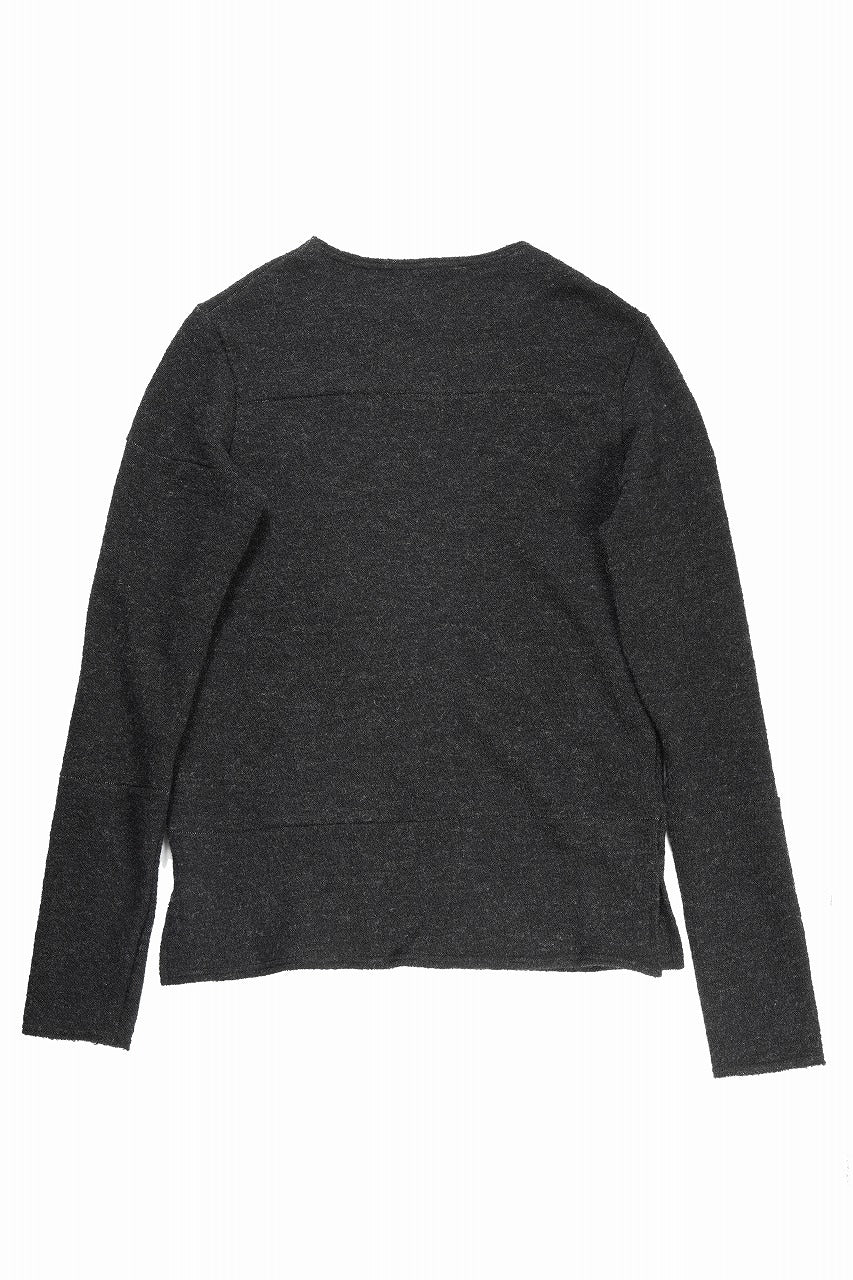 Load image into Gallery viewer, KLASICA STANDARD BOAT NECK / SHETLAND WOOL AMUNZEN (CARBON)