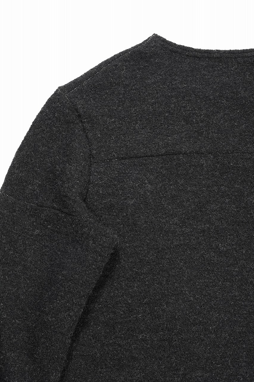 Load image into Gallery viewer, KLASICA STANDARD BOAT NECK / SHETLAND WOOL AMUNZEN (CARBON)