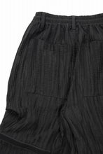 画像をギャラリービューアに読み込む, A.F ARTEFACT SHEER YO-RYU TUCK BAGGY PANTS (BLACK)