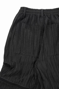 画像をギャラリービューアに読み込む, A.F ARTEFACT SHEER YO-RYU TUCK BAGGY PANTS (BLACK)