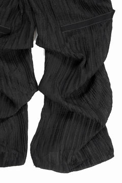 画像をギャラリービューアに読み込む, A.F ARTEFACT SHEER YO-RYU TUCK BAGGY PANTS (BLACK)