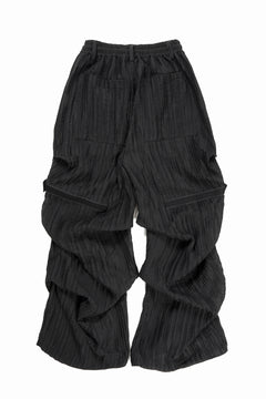 画像をギャラリービューアに読み込む, A.F ARTEFACT SHEER YO-RYU TUCK BAGGY PANTS (BLACK)