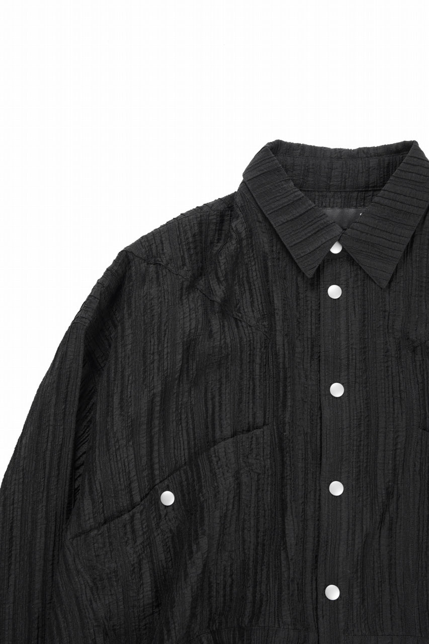 A.F ARTEFACT SHEER YO-RYU SHORT LENGTH SHIRT (BLACK)