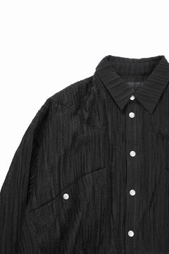 画像をギャラリービューアに読み込む, A.F ARTEFACT SHEER YO-RYU SHORT LENGTH SHIRT (BLACK)