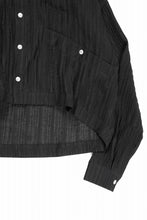 画像をギャラリービューアに読み込む, A.F ARTEFACT SHEER YO-RYU SHORT LENGTH SHIRT (BLACK)