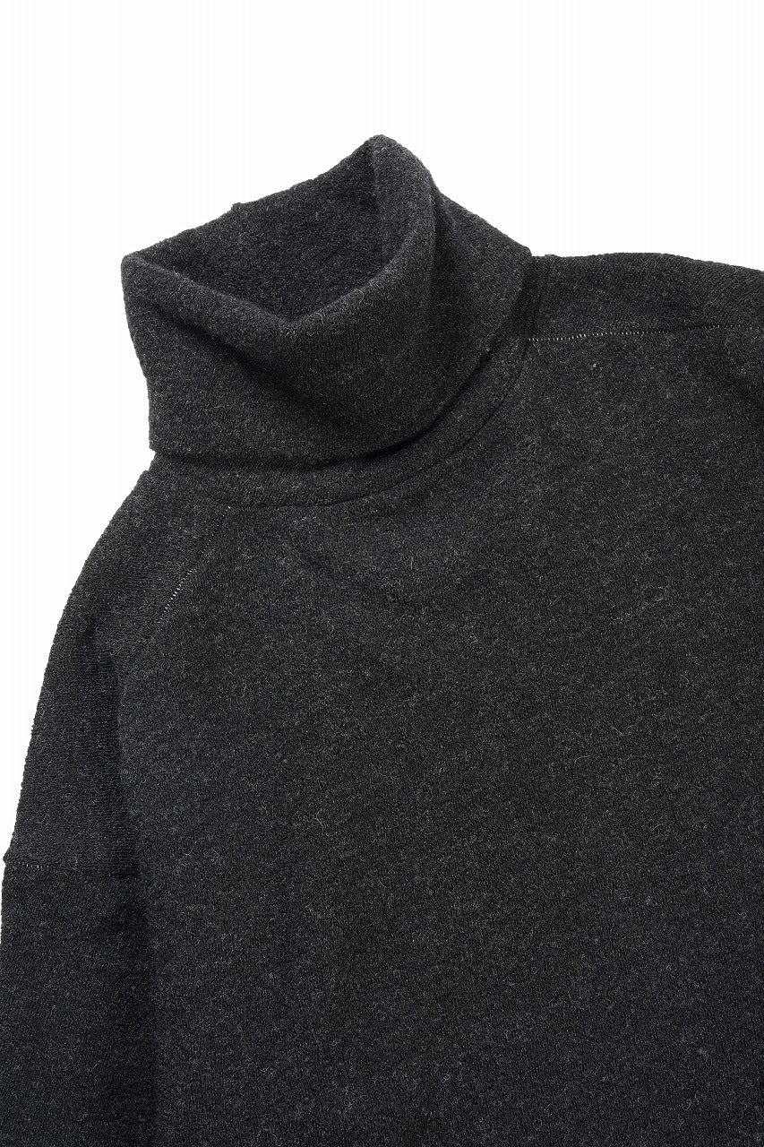 Load image into Gallery viewer, KLASICA VOLUME TURTLE NECK / SHETLAND WOOL AMUNZEN (CARBON)