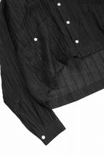 画像をギャラリービューアに読み込む, A.F ARTEFACT SHEER YO-RYU SHORT LENGTH SHIRT (BLACK)