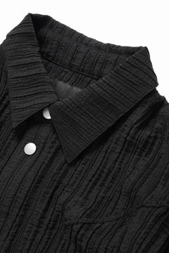 画像をギャラリービューアに読み込む, A.F ARTEFACT SHEER YO-RYU SHORT LENGTH SHIRT (BLACK)