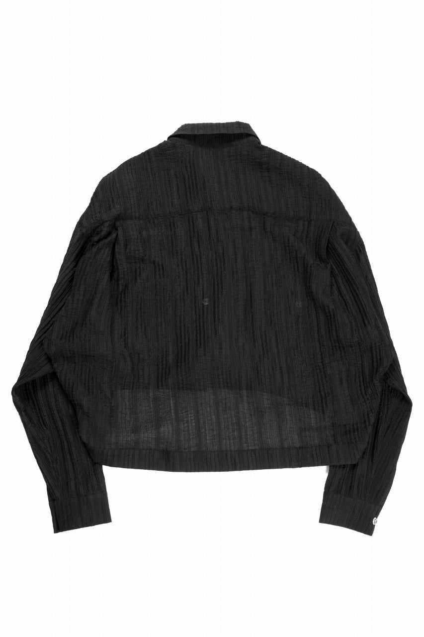 A.F ARTEFACT SHEER YO-RYU SHORT LENGTH SHIRT (BLACK)
