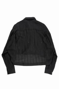 画像をギャラリービューアに読み込む, A.F ARTEFACT SHEER YO-RYU SHORT LENGTH SHIRT (BLACK)