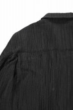 画像をギャラリービューアに読み込む, A.F ARTEFACT SHEER YO-RYU SHORT LENGTH SHIRT (BLACK)