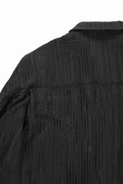 画像をギャラリービューアに読み込む, A.F ARTEFACT SHEER YO-RYU SHORT LENGTH SHIRT (BLACK)