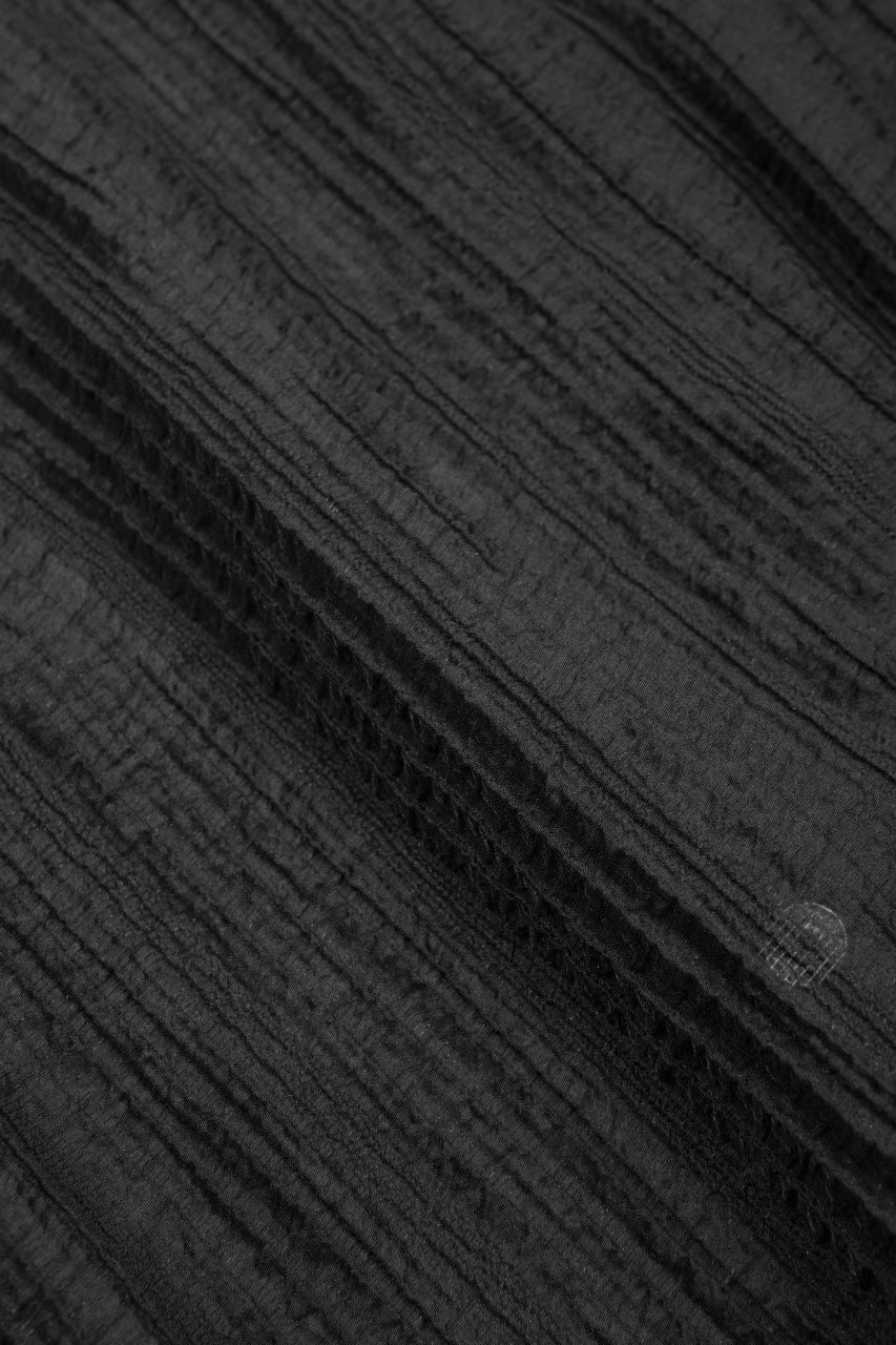 画像をギャラリービューアに読み込む, A.F ARTEFACT SHEER YO-RYU SHORT LENGTH SHIRT (BLACK)