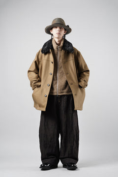 画像をギャラリービューアに読み込む, LITTLEBIG Wool Car Coat (BROWN)