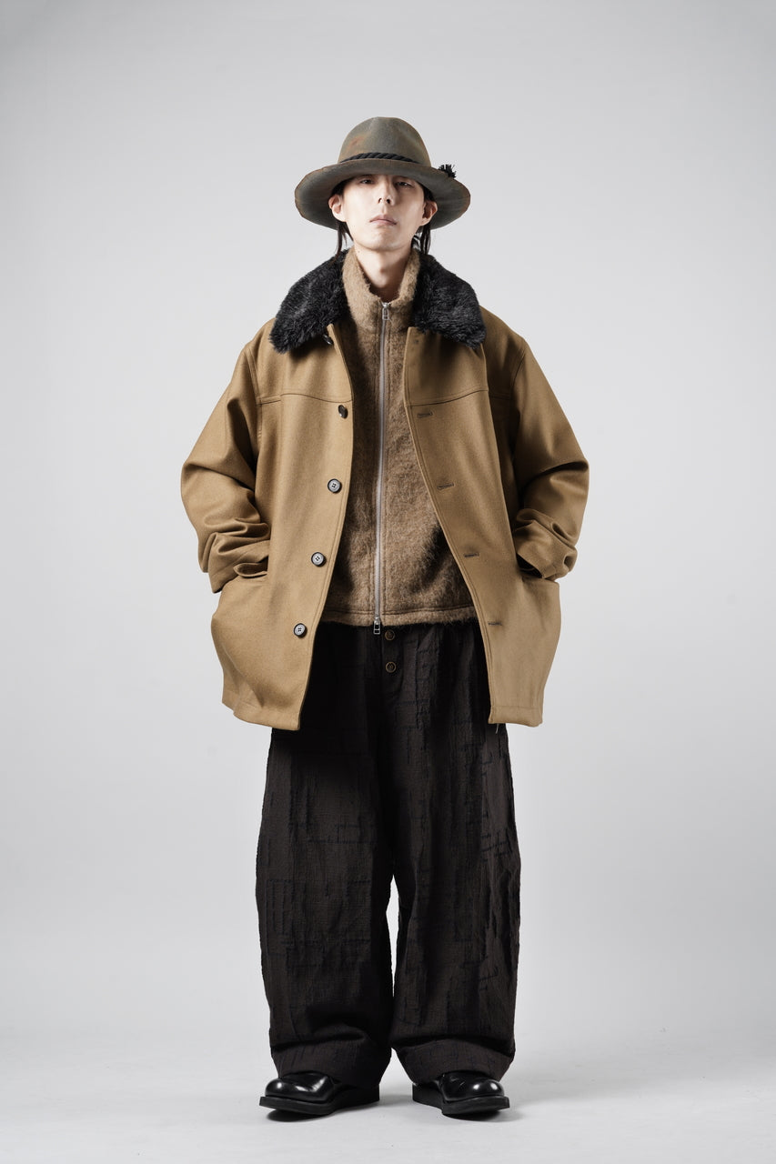 画像をギャラリービューアに読み込む, LITTLEBIG Wool Car Coat (BROWN)