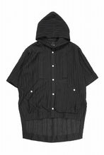 画像をギャラリービューアに読み込む, A.F ARTEFACT SHEER YO-RYU HOODIE SHIRT (BLACK)