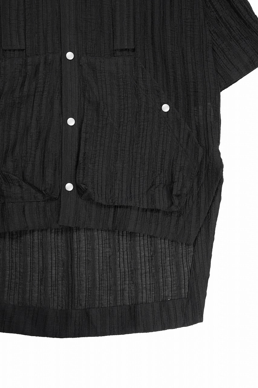 A.F ARTEFACT SHEER YO-RYU HOODIE SHIRT (BLACK)