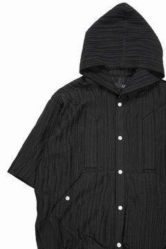 画像をギャラリービューアに読み込む, A.F ARTEFACT SHEER YO-RYU HOODIE SHIRT (BLACK)