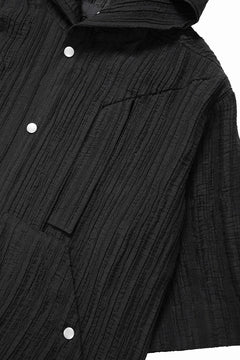 画像をギャラリービューアに読み込む, A.F ARTEFACT SHEER YO-RYU HOODIE SHIRT (BLACK)