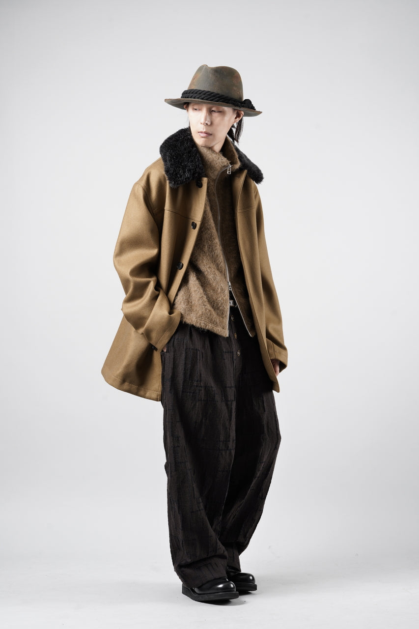 画像をギャラリービューアに読み込む, LITTLEBIG Wool Car Coat (BROWN)