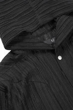 画像をギャラリービューアに読み込む, A.F ARTEFACT SHEER YO-RYU HOODIE SHIRT (BLACK)