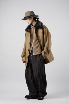画像をギャラリービューアに読み込む, LITTLEBIG Wool Car Coat (BROWN)