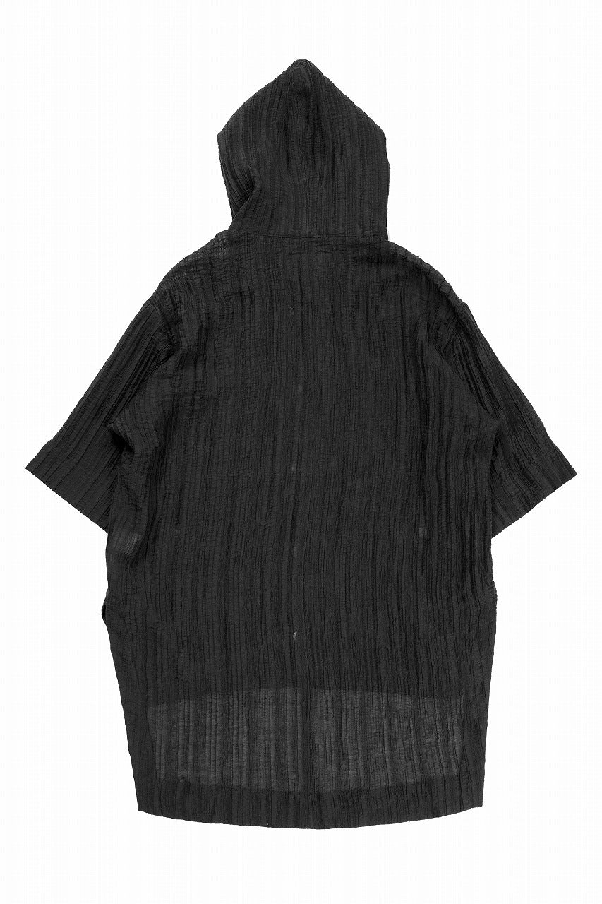 A.F ARTEFACT SHEER YO-RYU HOODIE SHIRT (BLACK)