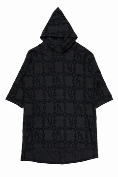 画像をギャラリービューアに読み込む, A.F ARTEFACT JACGURD HOODIE TEE (BLACK x DARK GREY)