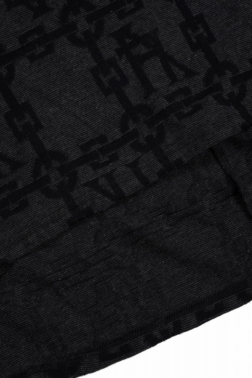 A.F ARTEFACT JACGURD HOODIE TEE (BLACK x DARK GREY)