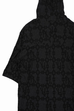 画像をギャラリービューアに読み込む, A.F ARTEFACT JACGURD HOODIE TEE (BLACK x DARK GREY)
