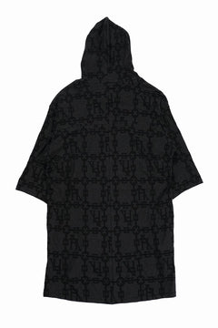 画像をギャラリービューアに読み込む, A.F ARTEFACT JACGURD HOODIE TEE (BLACK x DARK GREY)