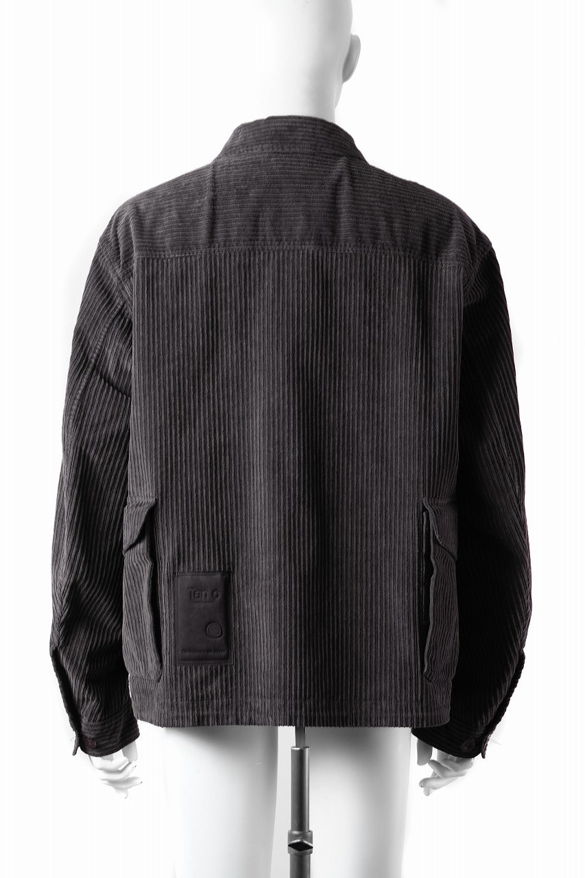 Ten c MID LAYER / GARMENT DYED CORDUROY STRETCH (CAFE TURCO)