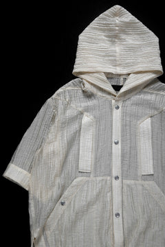 画像をギャラリービューアに読み込む, A.F ARTEFACT SHEER YO-RYU HOODIE SHIRT (IVORY)