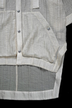 画像をギャラリービューアに読み込む, A.F ARTEFACT SHEER YO-RYU HOODIE SHIRT (IVORY)