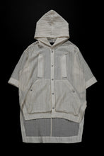 画像をギャラリービューアに読み込む, A.F ARTEFACT SHEER YO-RYU HOODIE SHIRT (IVORY)