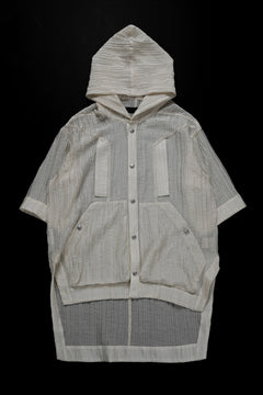画像をギャラリービューアに読み込む, A.F ARTEFACT SHEER YO-RYU HOODIE SHIRT (IVORY)