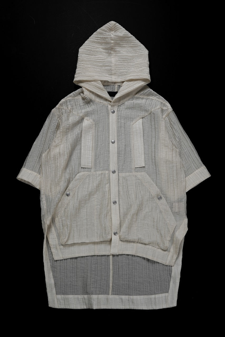 画像をギャラリービューアに読み込む, A.F ARTEFACT SHEER YO-RYU HOODIE SHIRT (IVORY)