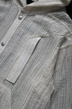 画像をギャラリービューアに読み込む, A.F ARTEFACT SHEER YO-RYU HOODIE SHIRT (IVORY)