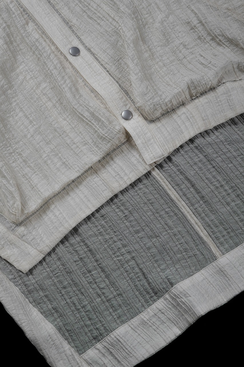 画像をギャラリービューアに読み込む, A.F ARTEFACT SHEER YO-RYU HOODIE SHIRT (IVORY)