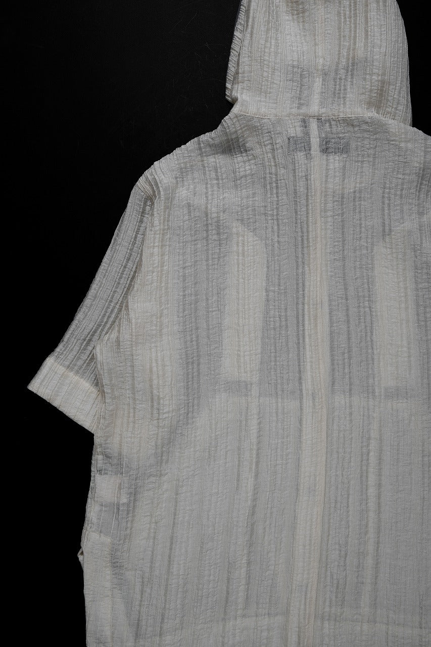 A.F ARTEFACT SHEER YO-RYU HOODIE SHIRT (IVORY)