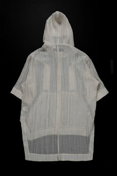 画像をギャラリービューアに読み込む, A.F ARTEFACT SHEER YO-RYU HOODIE SHIRT (IVORY)