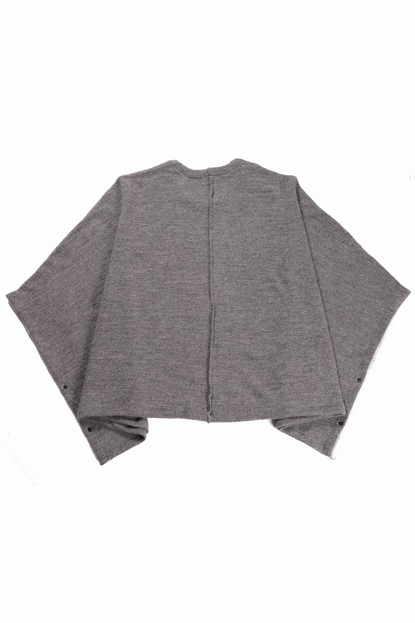 KLASICA WEARABLE BIG STOLE PONCHO / SHETLAND WOOL AMUNZEN (SAND)