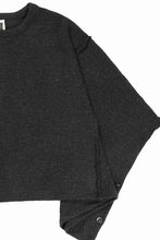 Load image into Gallery viewer, KLASICA WEARABLE BIG STOLE PONCHO / SHETLAND WOOL AMUNZEN (CARBON)