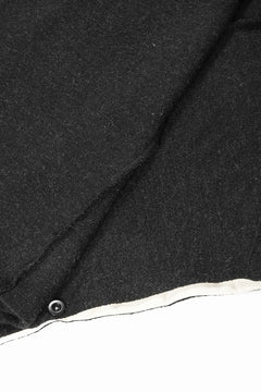 Load image into Gallery viewer, KLASICA WEARABLE BIG STOLE PONCHO / SHETLAND WOOL AMUNZEN (CARBON)