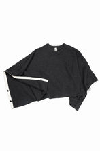Load image into Gallery viewer, KLASICA WEARABLE BIG STOLE PONCHO / SHETLAND WOOL AMUNZEN (CARBON)